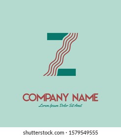 Initial letter Z logo vector design template. Initial Z minimalist logo template vector