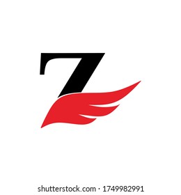 Initial letter 'Z' logo and wings symbol. Wings design element, initial Letter 'Z' logo Icon, Initial Logo Template