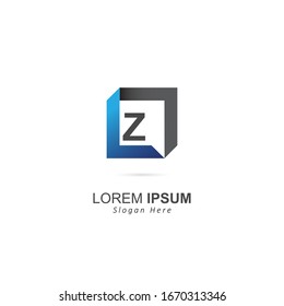 Initial Letter Z mit Modern Symbol Design Logo Vorlage. Design-Vektorillustration für Identität und Logotypen.