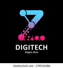
Initial Letter Z mit Molekül Element und Dots-Verbindung Vektorgrafik-Logo. Eignet sich für das Symbol des DNA-Chips des biotechnologischen Moleküls, Medizin, Wissenschaft, Technologie, Labor, Elektronik 