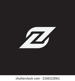 Letra inicial Diseño del logotipo de monograma Z.