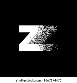 Initial Letter Z Particle Effect Logo Design