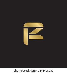 Initial letter z r linked lowercase logo design template elements. Gold letter Isolated on black  background. Suitable for business, consulting group company.