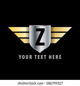 Initial Letter Z Shield Icon Design Logo Template