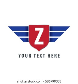 Initial Letter Z Shield Icon Design Logo Template