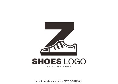 logotipo inicial de zapatos de letra Z