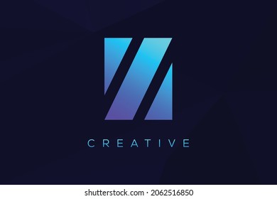 initial letter Z simple vivid bright colors monogram logo modern design concept for web and company symbol
