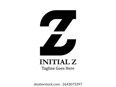 Initial letter Z unique logo