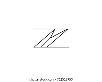 initial letter Z Y logo template. Alphabet Symbol for Corporate Business Identity vector illustration.