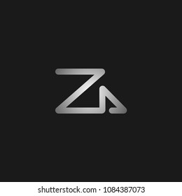 Initial Letter ZA Logo Template