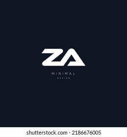 Initial letter za sport vector icon