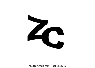 Initial Letter ZC Logo Design Template 