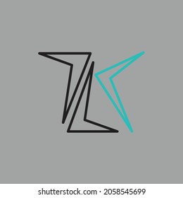 initial letter ZC logo design