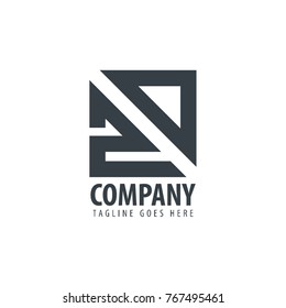 Initial Letter ZD Design Logo