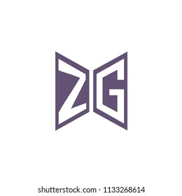 Initial Letter ZG Logo Design, Hexagonal Shape with Infinity Style