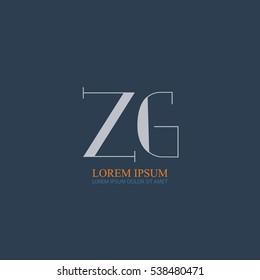 initial letter Zh logo design for company identity