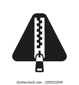 Initial Letter A Zipper Logo For Fashion Cloth, Embroidery and Textile Symbol Identity Vector Template