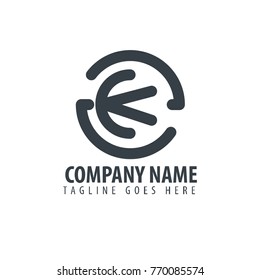 Initial Letter ZK Design Logo