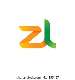 Initial Letter Zl Linked Round Lowercase Stock Vector (Royalty Free ...