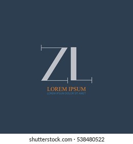 initial letter Zl logo design for company identity
