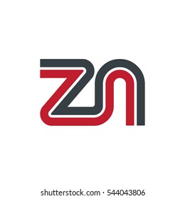 Initial Letter ZN Linked Design Logo