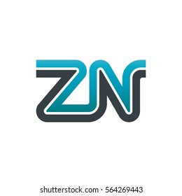 Initial Letter ZN Linked Design Logo