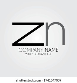 Initial Letter ZN Logo Design