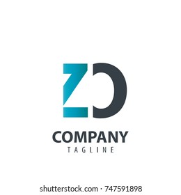 Initial Letter ZO Design Logo