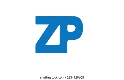 initial letter zp linked round lowercase monogram 