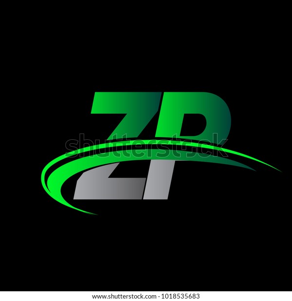 Initial Letter Zp Logotype Company Name Stock Vector (Royalty Free