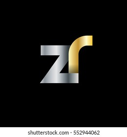 Initial Letter ZR Rounded Lowercase Logo