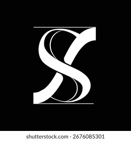 Initial letter ZS logo design 