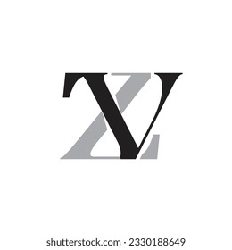 Initialbrief ZV Logo Design kreativ