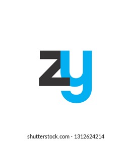 Initial Letter Zy Linked Circle Lowercase Stock Vector (Royalty Free ...