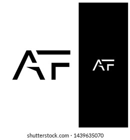 Initial lettering AF unique logo for your personal branding or for your company