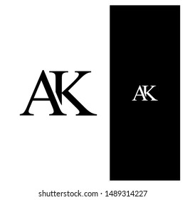 Initial lettering AK premium logo for your personal branding or for your company