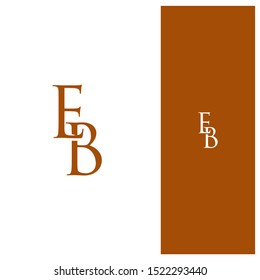 Initial lettering EB unique logo for your personal branding or for your company