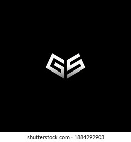 Initial lettering gs logo monogram design template