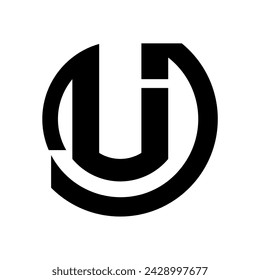 initial lettering n j monogram logo design