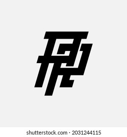 Initial letters A, P, AP or PA overlapping, interlocked monogram logo, black color on white background