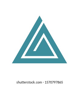 Initial letters A or AA modern logo template
