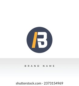 Initial letters AB logo template design in Multiple shape. Logo icon design template elements. Monogram. Linear logo. Simple vector sign illustration in a modern style.