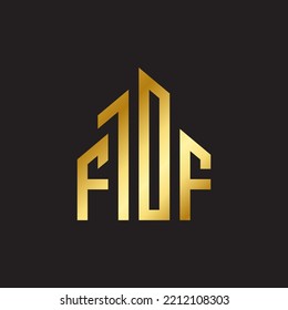 Anfangsbuchstaben Wohnungsbauhotel Immobilienlogo