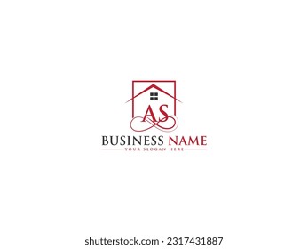 Initial Letters Ar, Aa, Al, Aq, As Business Real Estate Logo Icon