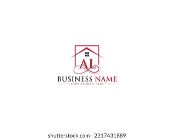 Initial Letters Ar, Aa, Al, Aq, As Business Real Estate Logo Icon