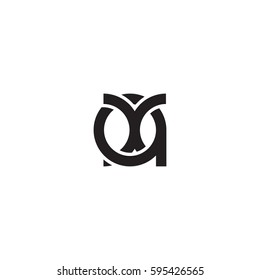 Initial letters ax round linked chain shape lowercase logo modern design monogram black