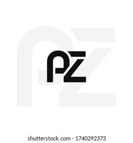 Initial letters AZ linked monogram logo vector. Business logo monogram with two overlap letters inside circle isolated on white background.