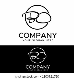 Initial letters B O elegant logo, Modern Logo Design Vector