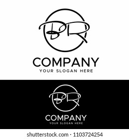 Initial letters B W elegant logo, Modern Logo Design Vector