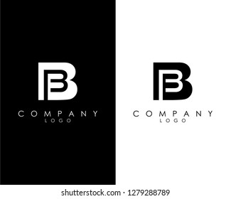 Initial Letters Bb/b Abstract Company Logo Design Vector